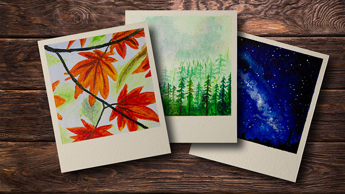 Acrylbilder Polaroid Format